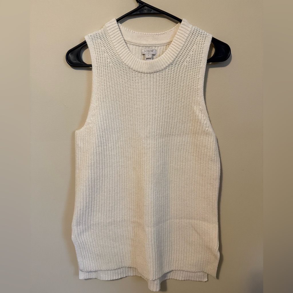 J. Crew Cream Knit Sweater